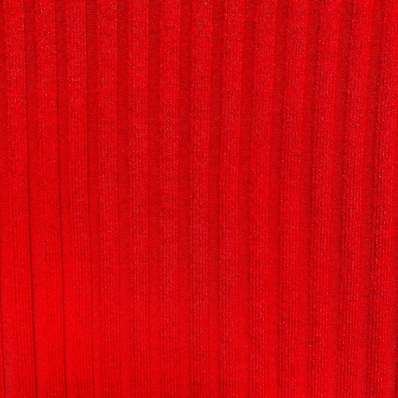 ZARA Red V-Neck Ribbed T-Shirt Long Sleeves - Picture 7 of 9